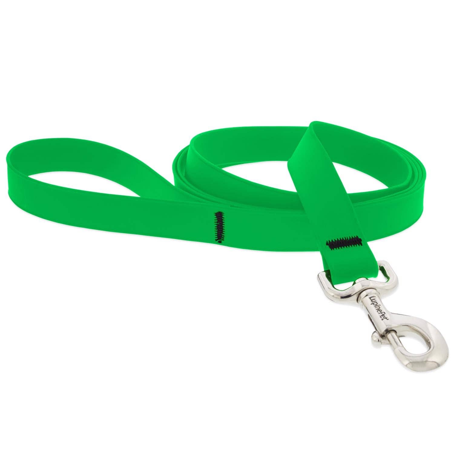 Lupinepet Neon Green Biothane Dog Leash