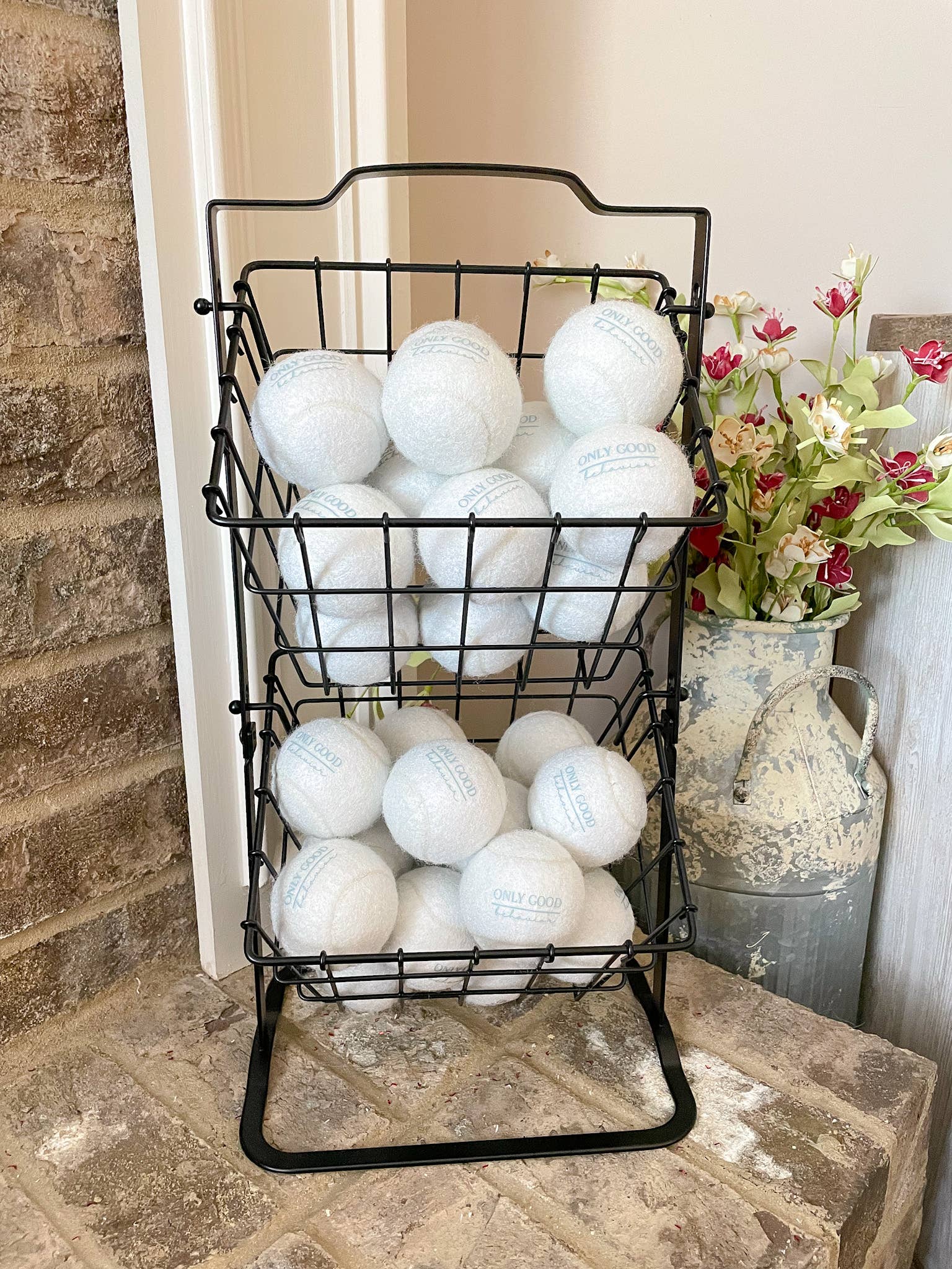 Dog Toy - All White Tennis Ball
