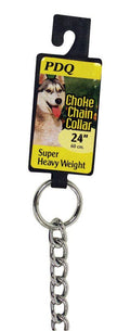 Silver Steel Dog Choke Chain Collar L/Xl