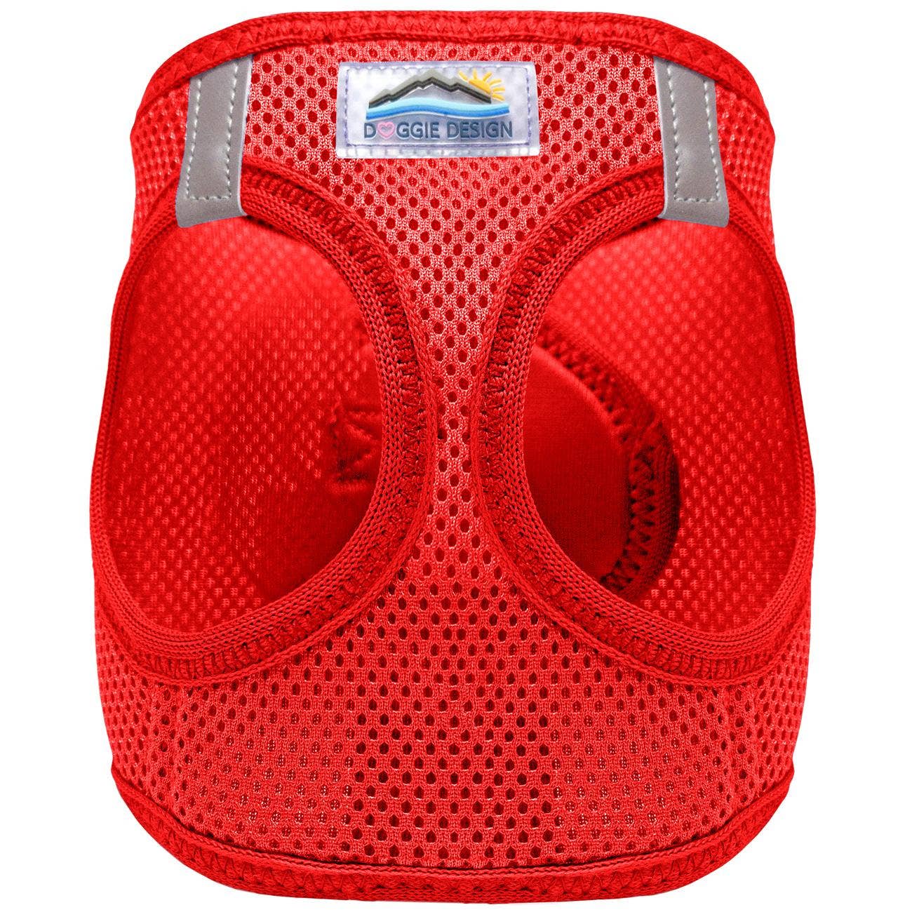 American River Solid Dog Harness - Red