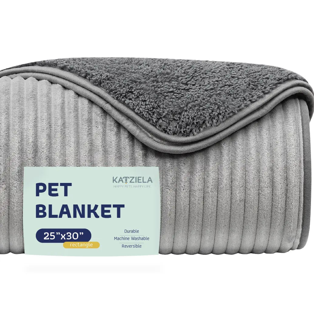 25 x 30 inch gray pet blanket