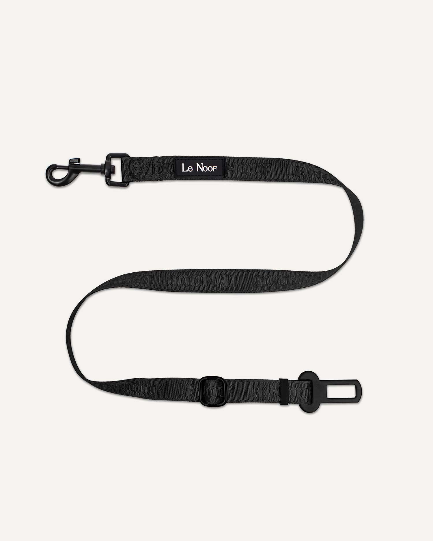 Black Jacquard Dog Seatbelt