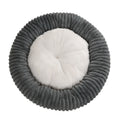 Soft faux fur calming dog bed with anti-slip bottom