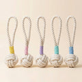 Natural White Dog Tug Toy   Handcrafted   Eco-Friendly