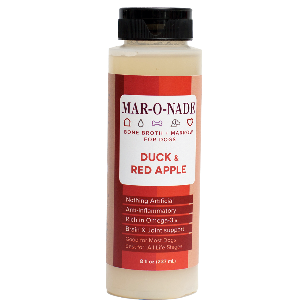 Duck & Red Apple Bone Broth + Marrow For Dogs 8 oz