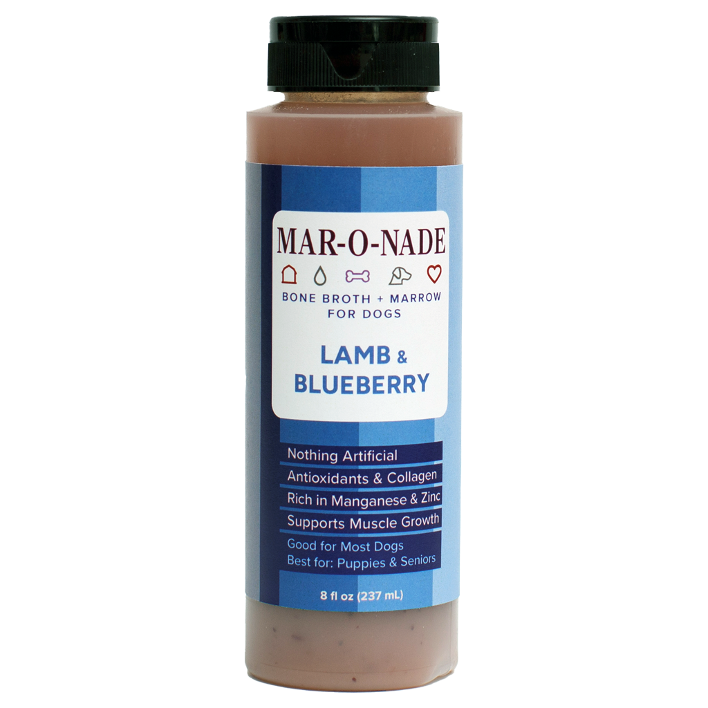 Lamb & Blueberry Bone Broth + Marrow For Dogs