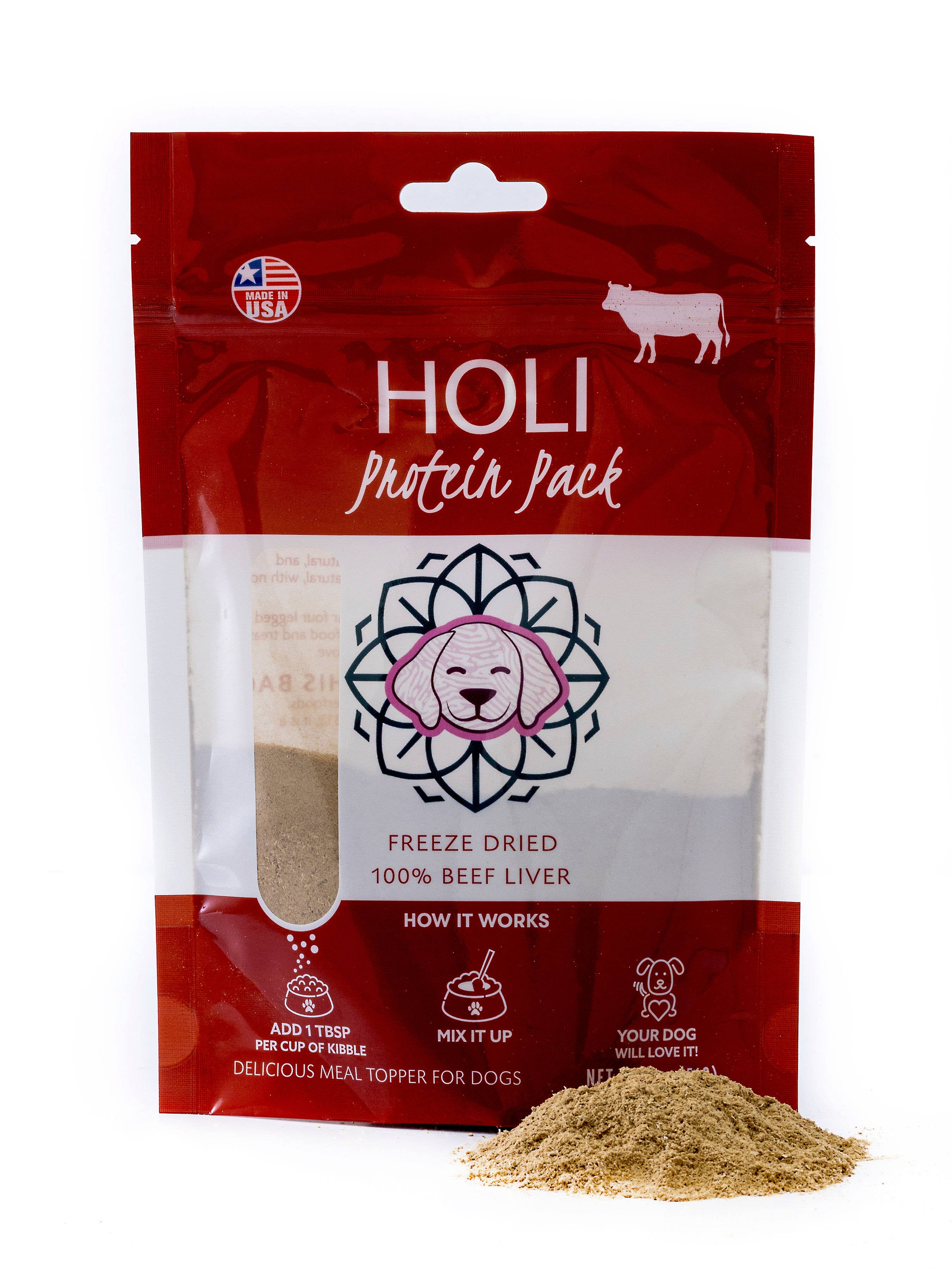 Beef Liver Dog Food Topper - Protein Powder - All Natural