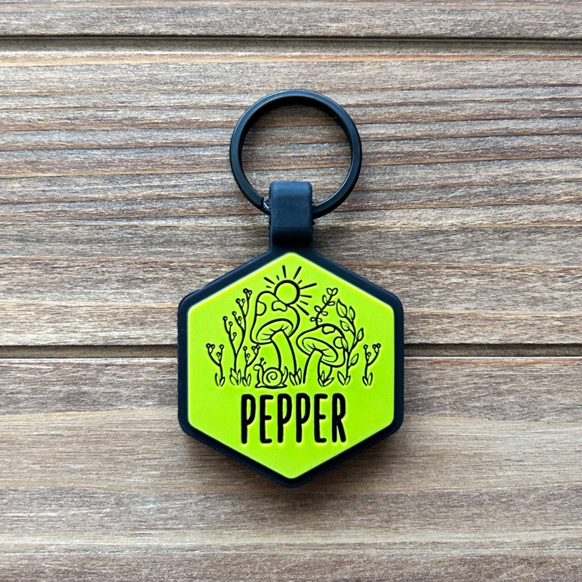 Fantastic Fungi Silicone Dog Id Tag