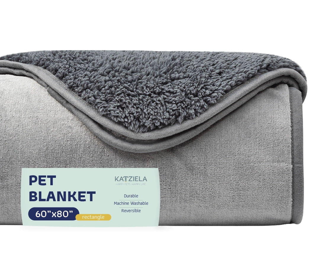 60x80 solid gray pet blanket