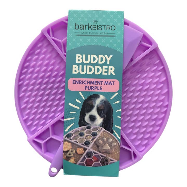 Buddy Budder Lick Mat + Spatula Set with Suction Base image 2