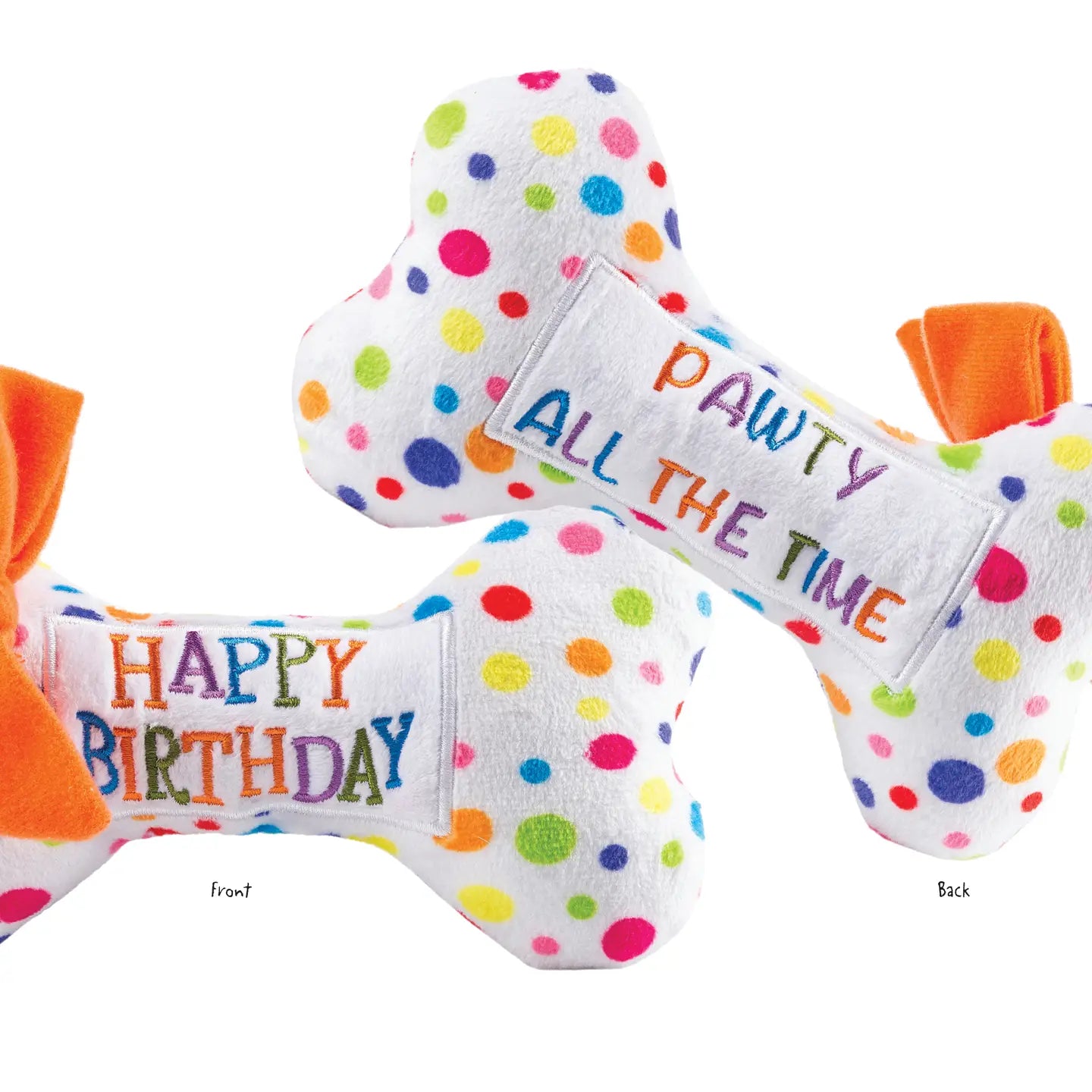 Happy Birthday Bones Squeaker Dog Toy image 0