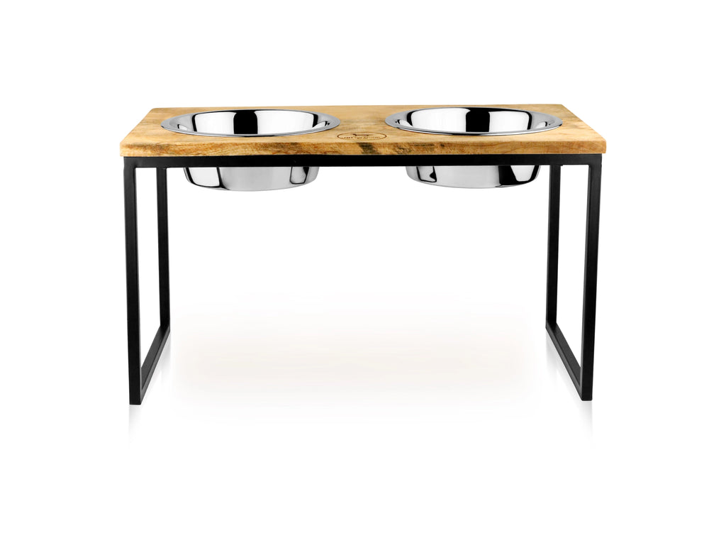 Elevated Double Dog Bowl Set – Non-Slip Feeding Station