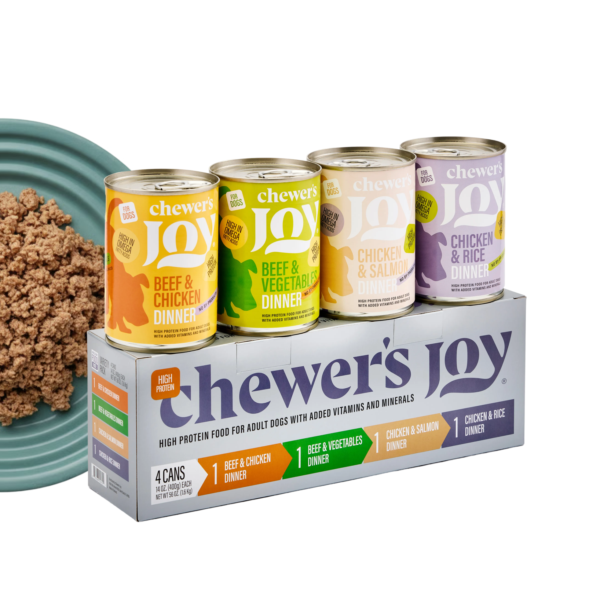 Variety Pack Dinner For Dogs – 4 Flavors