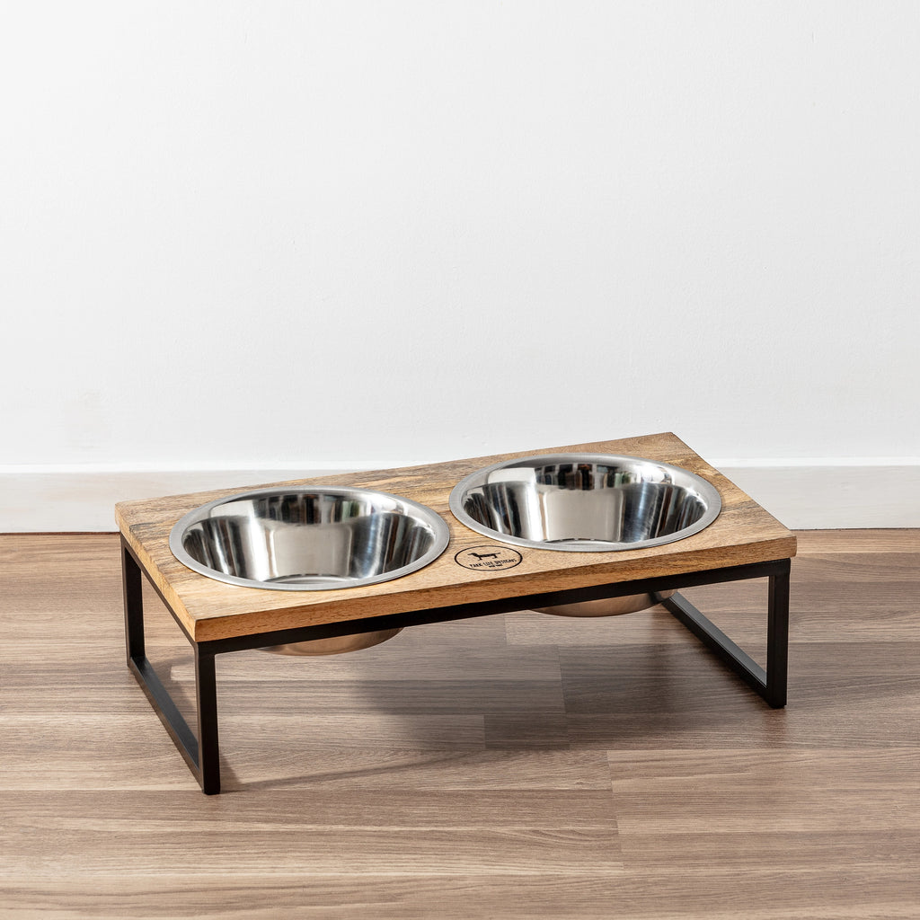 Elevated Double Dog Bowl Set – Non-Slip Feeding Station