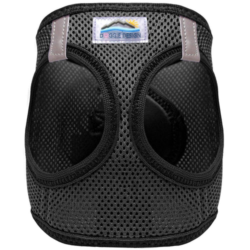 American River Solid Dog Harness - Black