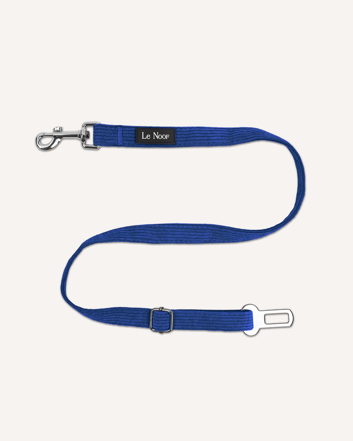 Blue Corduroy Dog Seatbelt