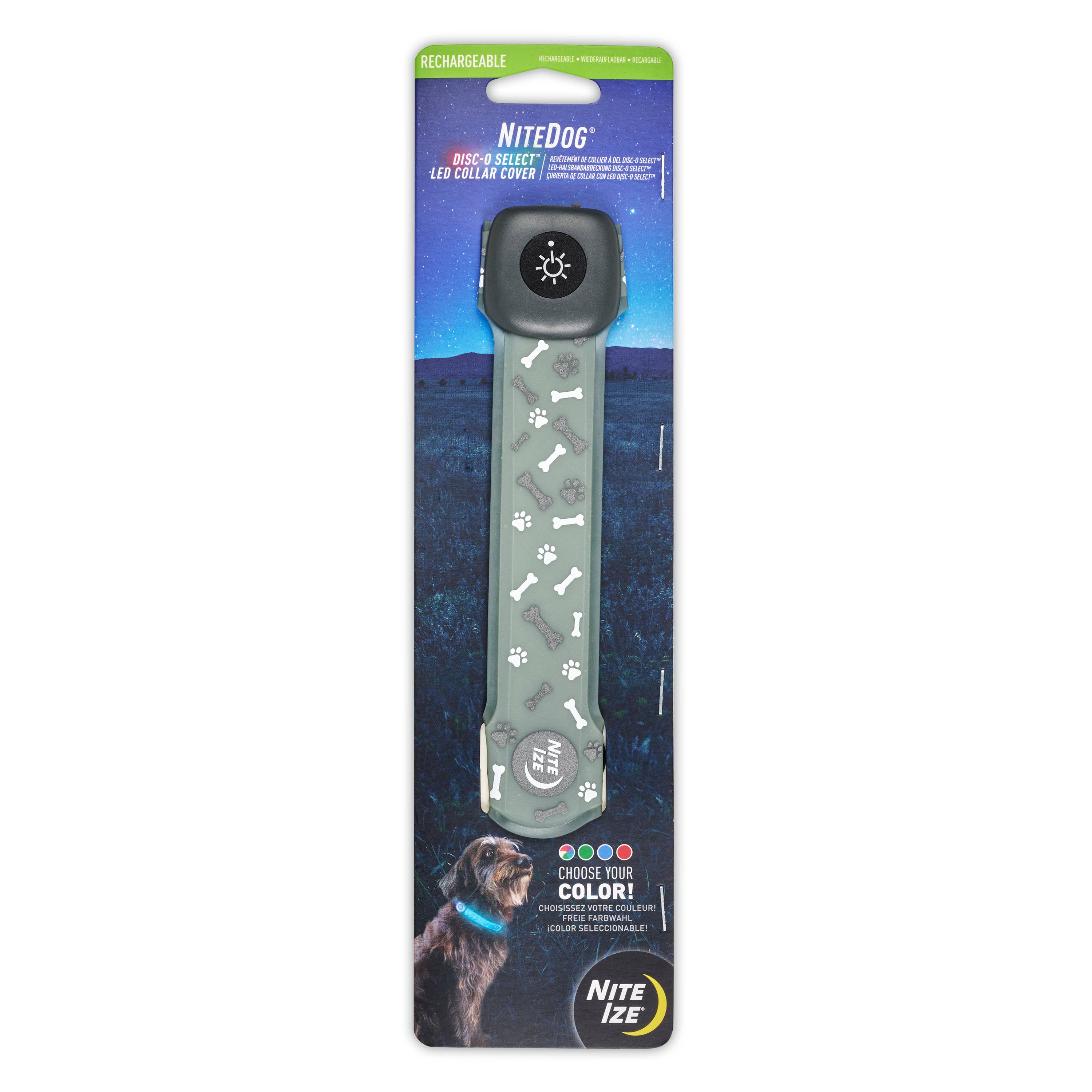 Nite Ize NiteDog Rechargeable LED Collar Cover - Disc-O Select