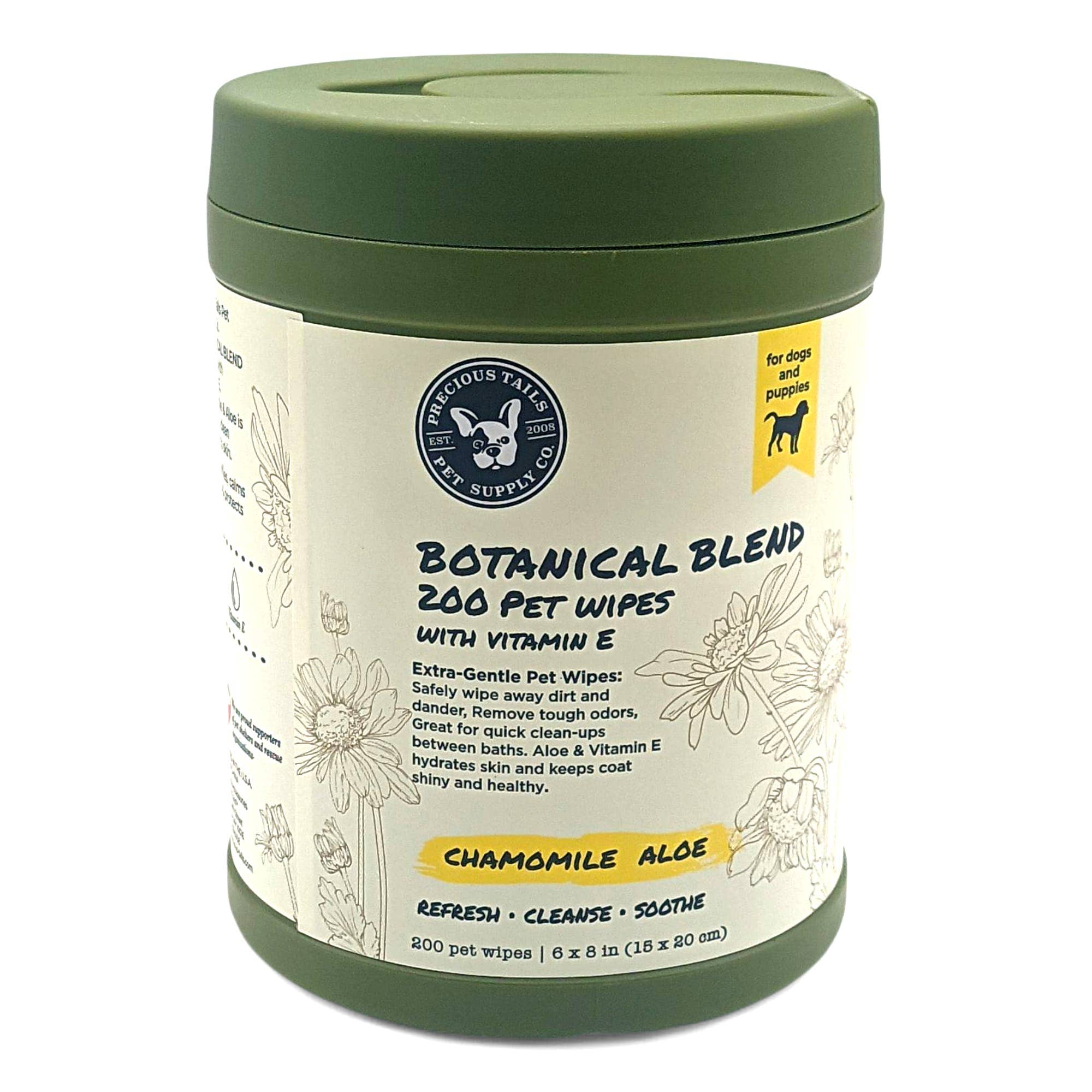 ct Chamomile Aloe Pet Wipes Canister – Dogs Grooming Wipe