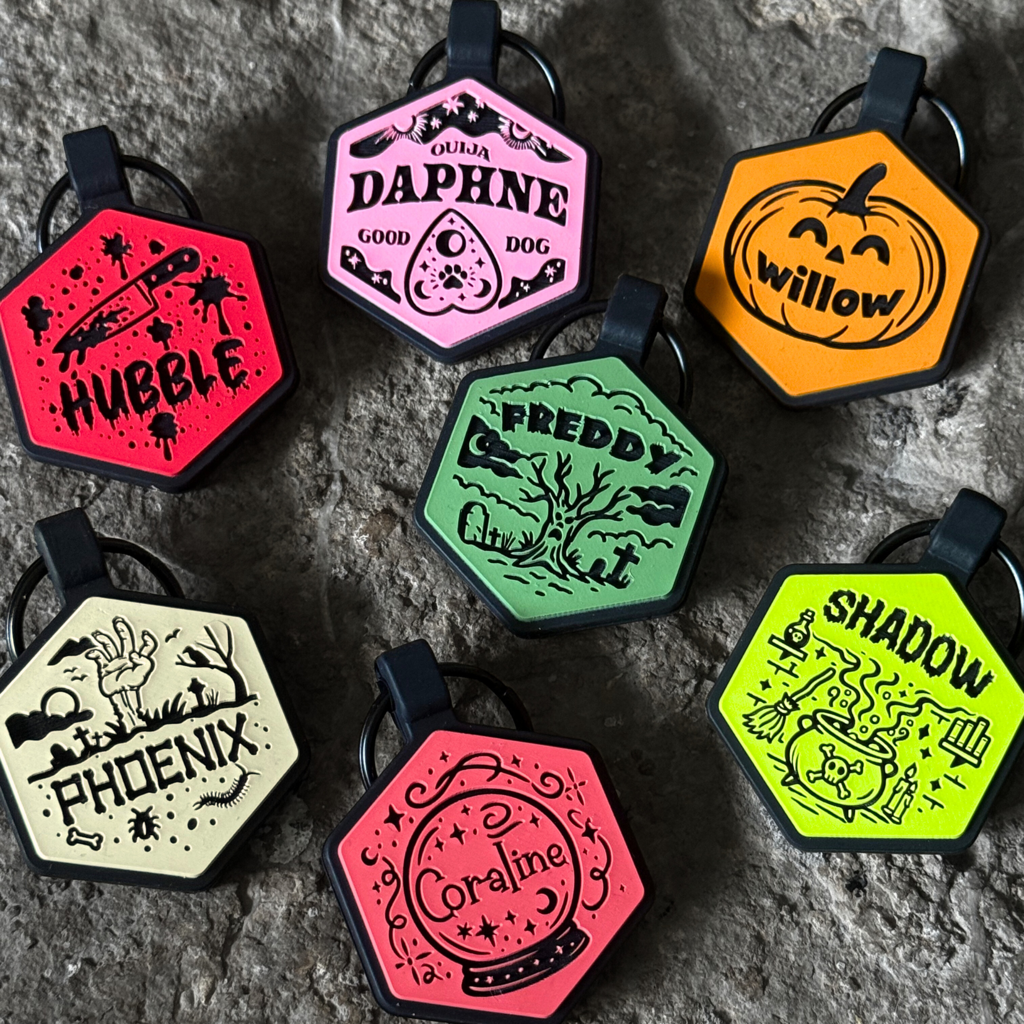 Fright Fest Halloween Silicone Id Tags