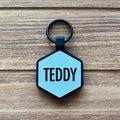 Sky Blue Silicone Dog Id Tag