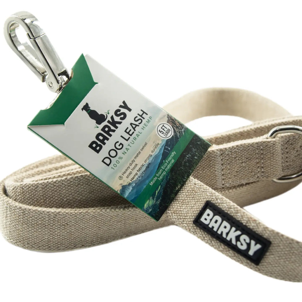 Barksy Hemp Dog Leash – 5 ft with Swivel Snap Hook image 0