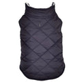 Reversible Fleece Lined Puffer Dog Coat – Black and White Plaid image 2