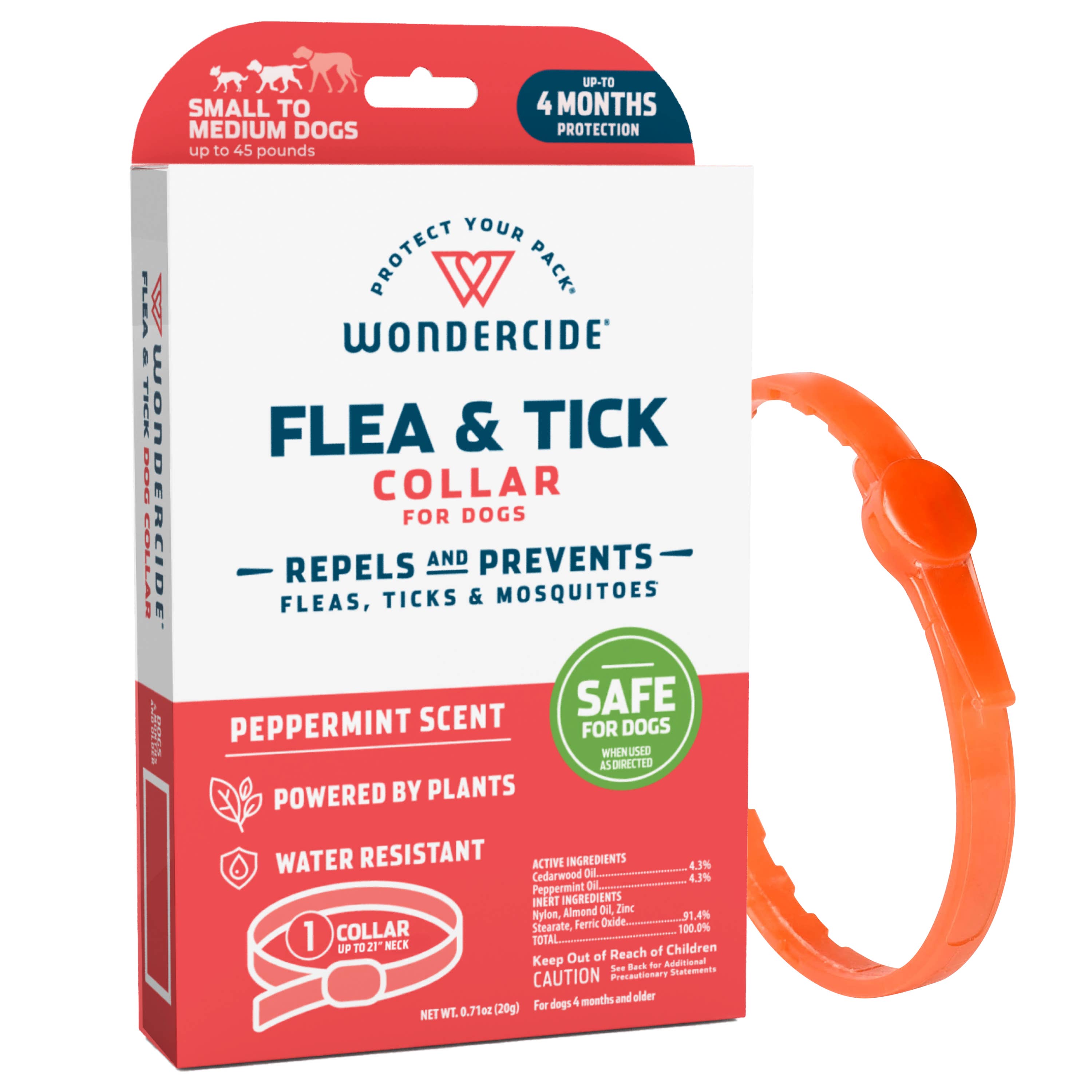 Wondercide Flea & Tick Collar For Dogs Peppermint Sm-Md