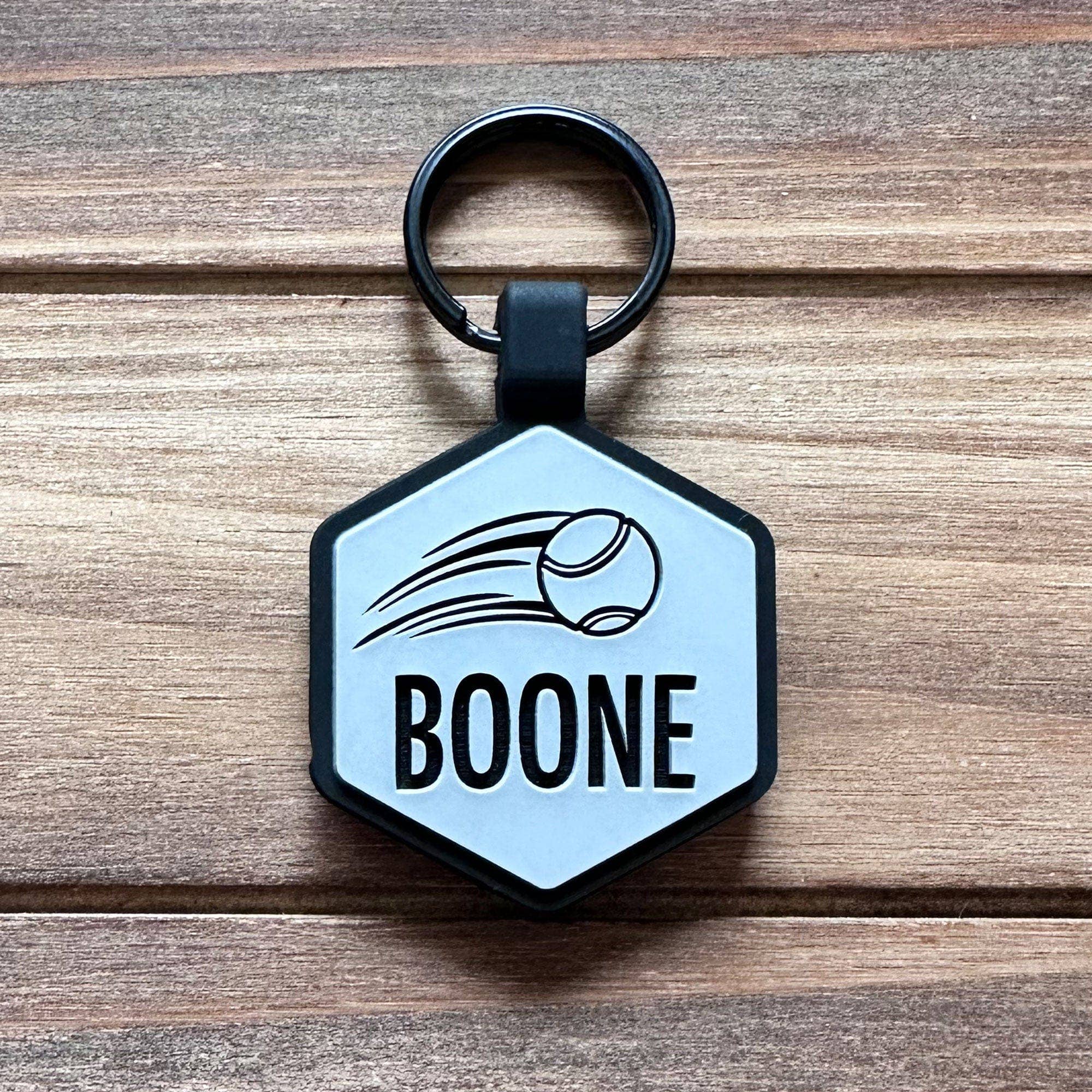 Tennis Ball Silicone Dog Id Tag