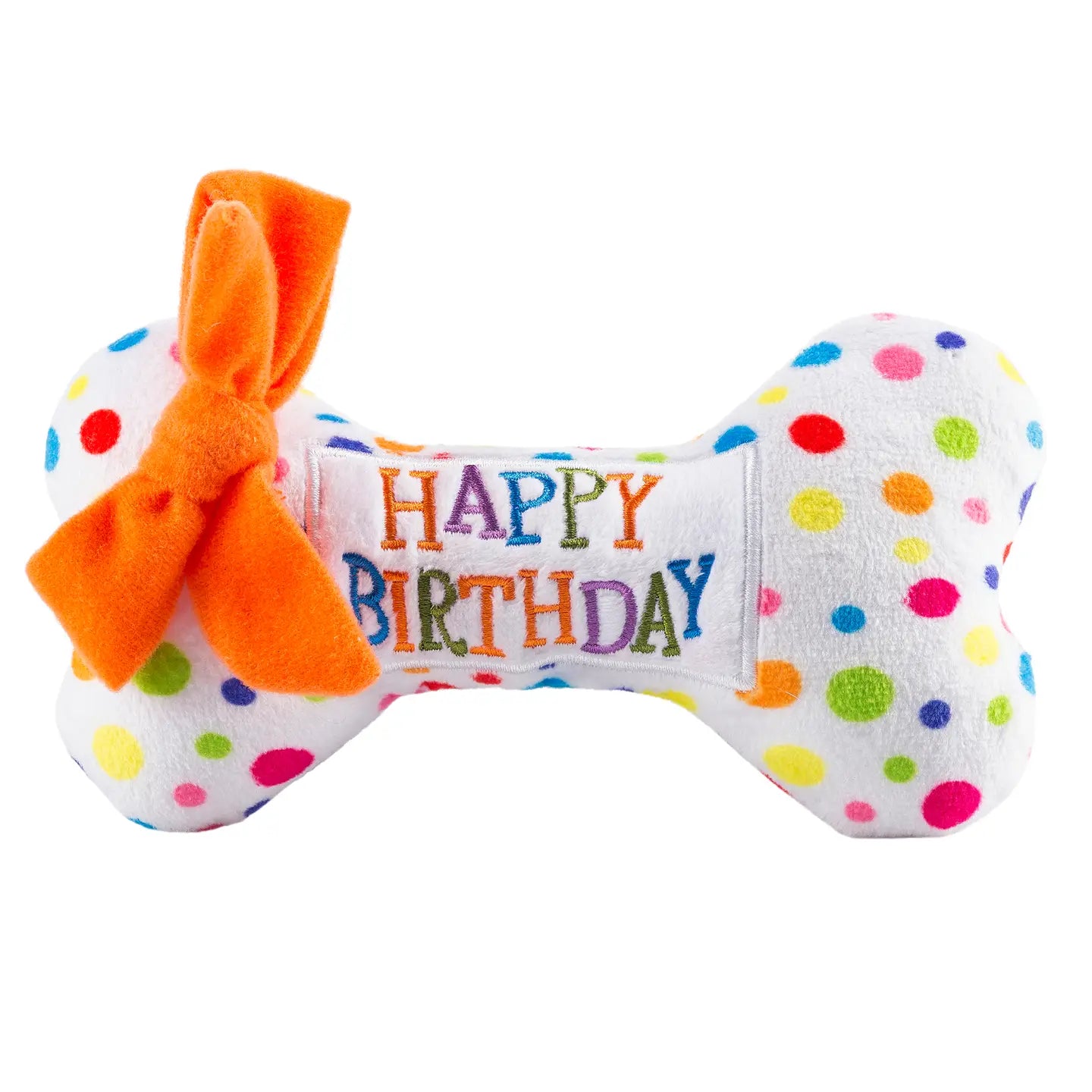 Happy Birthday Bones Squeaker Dog Toy image 2