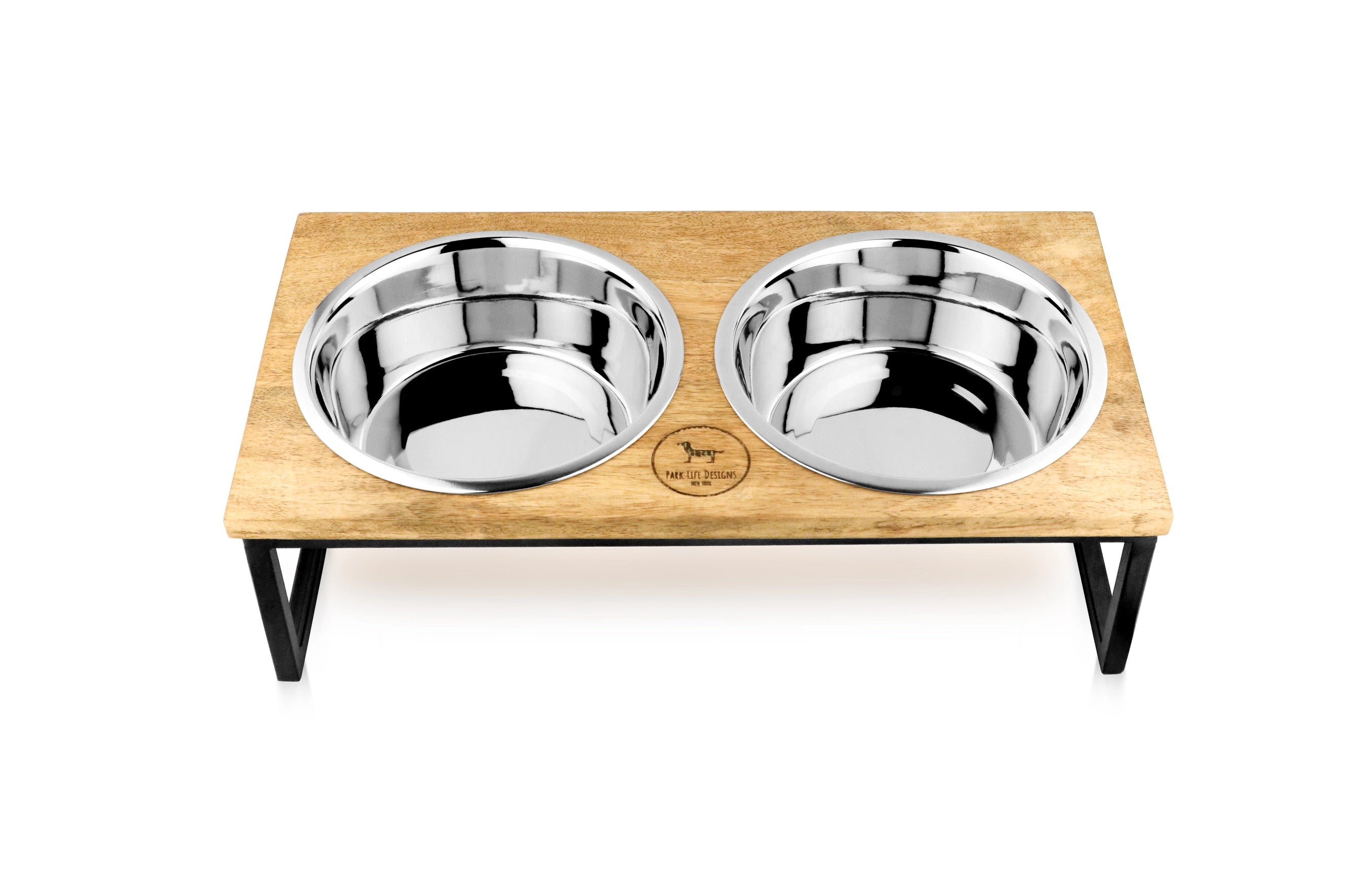 Elevated Double Dog Bowl Set – Non-Slip Feeding Station