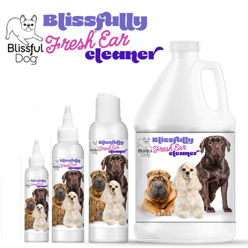 Blissfully Fresh Dog Ear Cleaner in 4, 8, 16 oz