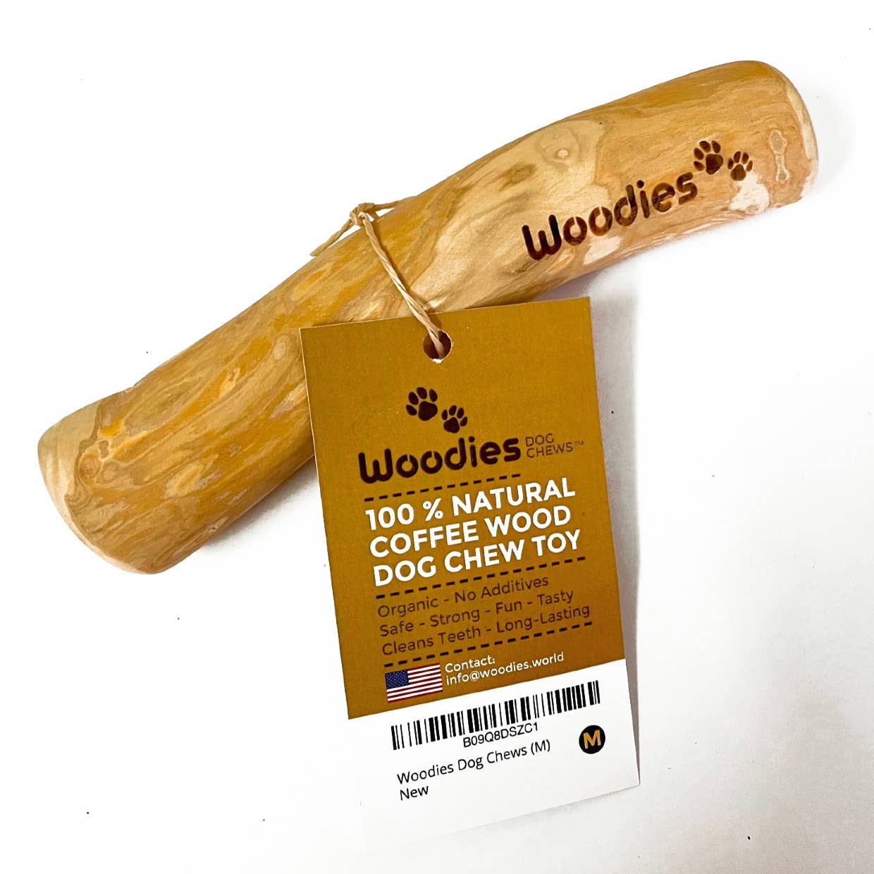 Woodies Coffee Wood Dog Chew Toys (4 Sizes)