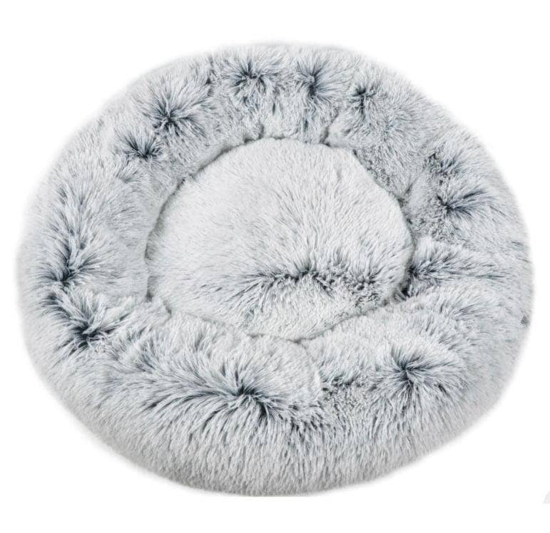 Mr. Peanut's 28" Orthoplush® Pet Bed - Snowflake White Two Tone