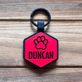 Paw Silicone Dog Id Tag