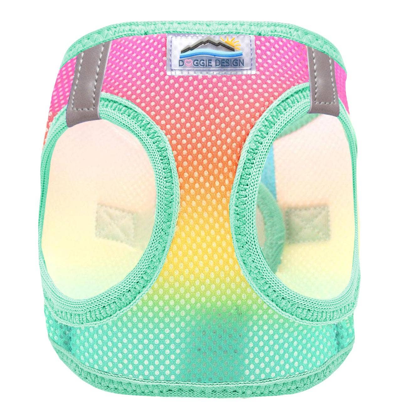 American River Ombre Dog Harness - Beach Party