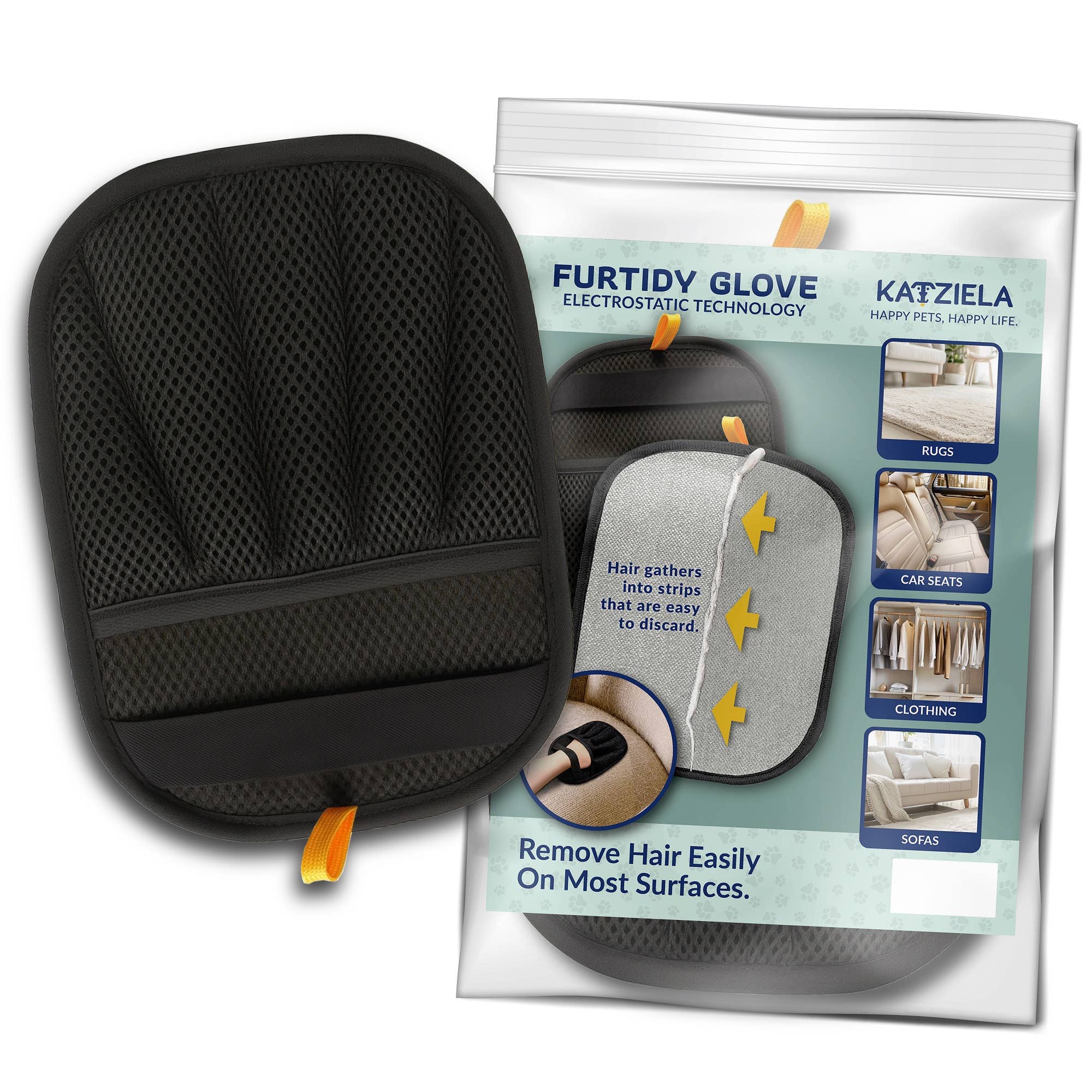 Furtidy Glove By Katziela - Pet Hair Remover Glove For Dogs & Cats