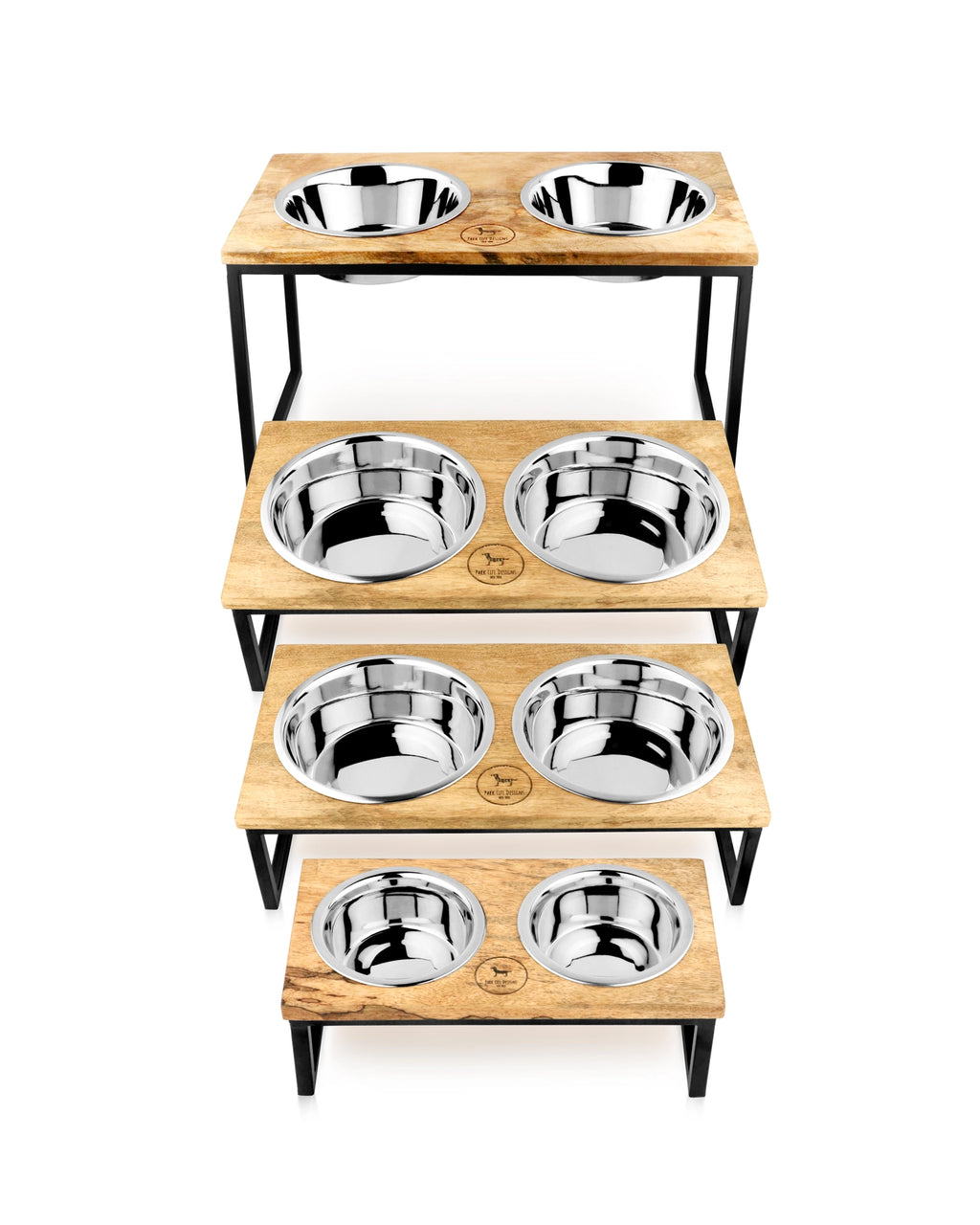 Elevated Double Dog Bowl Set – Non-Slip Feeding Station