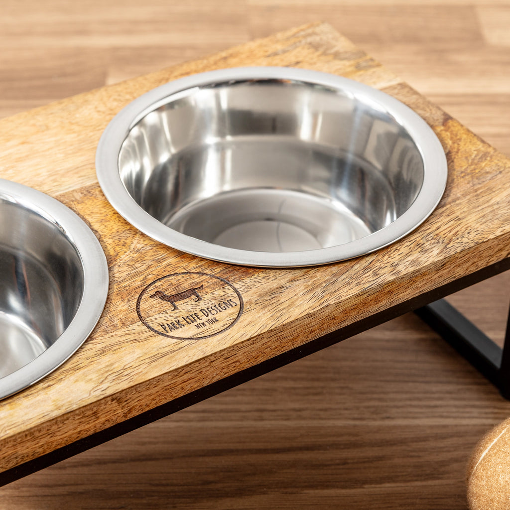 Elevated Double Dog Bowl Set – Non-Slip Feeding Station