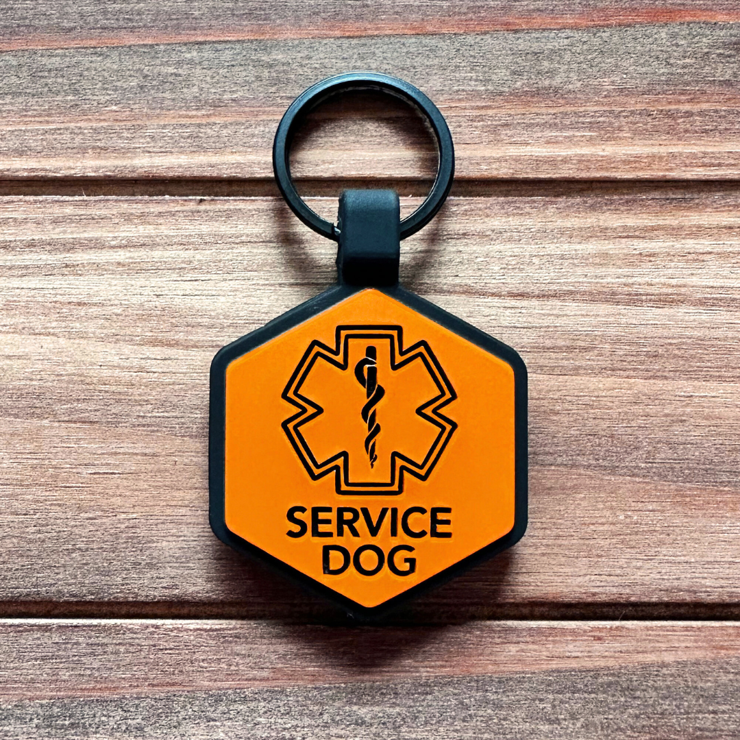 Service Dog Silicone Pet Id Tag