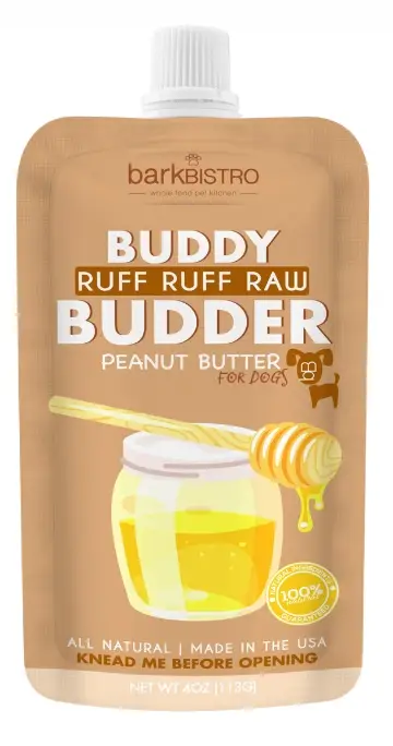 Dog Peanut Butter Squeeze Pack – 4 oz (Buddy Budder Flavors)